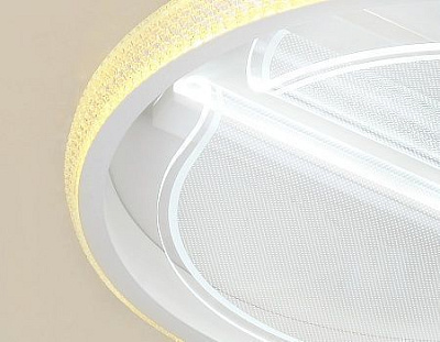 Ambrella FA602 WH белый 88W D470*90 (ПДУ РАДИО 2.4) Люстра