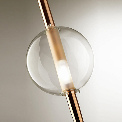 ODEON LIGHT 4685/2 медный/прозрачный Подвес G9 2*5W 220V LAZIA