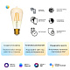 Gauss LED Golden ST64 6,5W E27 2000-5500K DIM+CCT Smart Home Лампа светодиодная Умный Дом