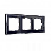 Рамка на 3 поста Werkel Diamant (черный) W0031208 нов.