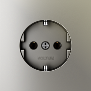 Розетка с заземлением 16А, VOLTUM S70 (шелк)