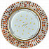 Ecola GX53 5319 H4 Glass Круг с  прозр.-янтарной мозаикой/фон зерк../центр.часть черненая бронза 40x123x123 Светильник