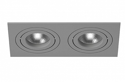 LightStar  Комплект из светильника и рамки Intero 16 GU10/HP16*2 Серый