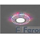 Feron CD953 15LED*2835 SMD RGB, MR16 50W G5.3, прозрачный Светильник потолочный встраиваемый со светодиодной подсветкой