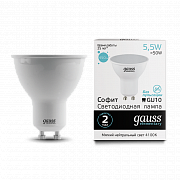 Gauss LED MR16 5.5W GU10 4100К