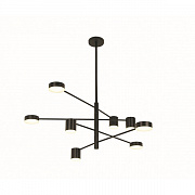 Kink Light 07650-8,19 Люстра Мекли черный d100 h70 Led 4*6w+4*8w (4000K)