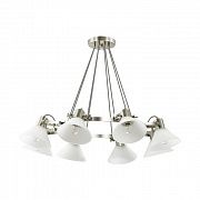 Люстра ODEON LIGHT 3707/8 MODERNI LN18 189 никель E14 8*60W 220V EFFI