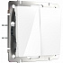 Werkel W1120001 Выключатель двухклавишный (белый)