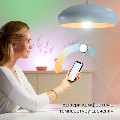 Gauss LED Globe LED 8.5W E27 2700-6500K DIM+CCT A60 Smart Home Лампа светодиодная Умный Дом