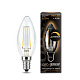 Gauss LED Candle 5W E14 2700K dimmable Filament Лампа светодиодная