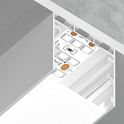 Ambrella Алюминиевый профиль накладной/подвесной 2000*35*35 для светодиодной ленты до 26мм