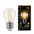 Gauss LED Globe 9W E27 2700K Filament Лампа светодиодная
