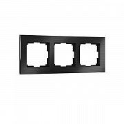 Рамка на 3 поста Werkel Aluminium  (черный алюминий) W0031708 нов