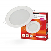 ASD Светильник RLP-VC 12W встраиваемый круг белый, 6500К 960Лм 145 (110) мм IP40