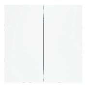 VOLTUM Перекрестный переключатель S70 двухклавишный 10А, (белый матовый)