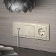 Werkel W1120003 Выключатель двухклавишный (слоновая кость)