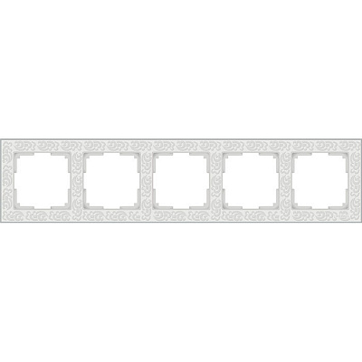 Werkel Flock WL05-Frame-05-white Рамка на 5 постов (белый)