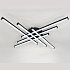 LINVEL MS 1243/6 Вернау 93W Чёрный 3000-6000K 5046Lm 950х950х95мм дим.с ПДУ Светильник светодиодный