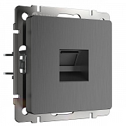 Werkel  W1181004 Розетка Ethernet RJ-45 (графит рифленый)