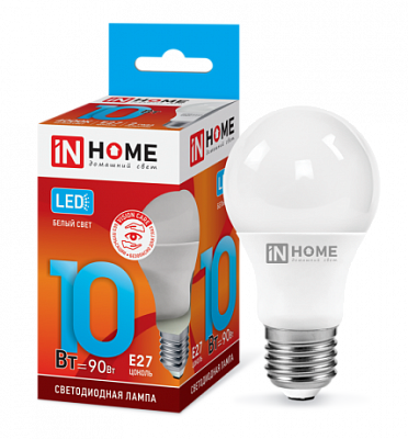 IN HOME LED-A60-VC 10Вт 230В Е27 6500К 900Лм Лампа светодиодная