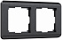 Werkel Stream W0022104 Рамка на 2 поста (графит)