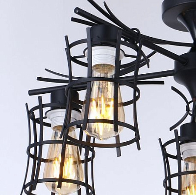 Linvel LV9283/5 Ванкувер Черный E27 60W Люстра