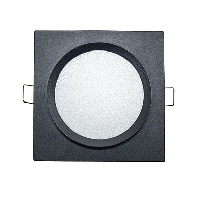 SignImpress Светильник встраиваемый GX53 квадрат с накладкой Чёрный