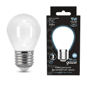 Gauss LED milky Globe 9W Е27 4100К 610lm Лампа