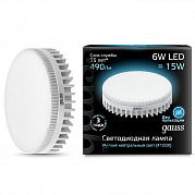 Лампа GX53 LED 6.0W 4100K (матовое стекло), Gauss (10/50)