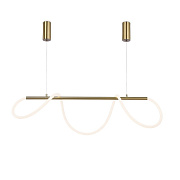 Ambrella FL10535 BS латунь 3000K/4200K/6400K 53W 1000*24*1200 (ПДУ РАДИО 2.4G) Светильник подвесной