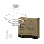 Светильник ESTETIKA RING-140RC-3WH 140Вт 3000-6500K 600/400/200  белый IN HOME