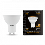 MR16 LED 7.0W GU10 3000K Gauss (10/100) ПО ЗАКАЗ