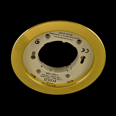 Ecola Light GX53-H6 золото Светильник встраиваемый