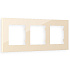 Ambrella Volt Рамка ALFA Qubi (Бежевый глянец) 3-ая AF250303