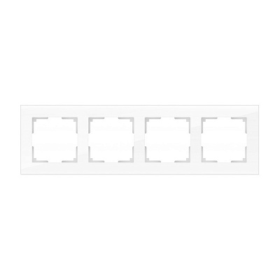 Werkel Favorit WL01-Frame-04 Рамка на 4 поста (белый матовый)