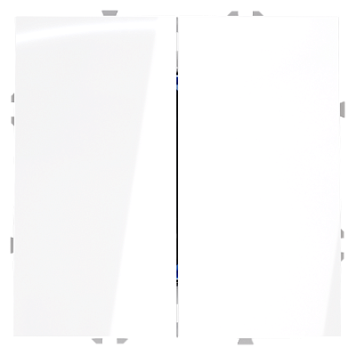 VOLTUM Перекрестный переключатель S70 двухклавишный 10А, (белый глянцевый)