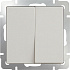 Werkel W1122003 Выключатель двухклавишный проходной (слоновая кость)