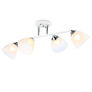 Ambrella TR303003/4 WH/CH/FR белый/хром/белый матовый E27/4 max 40W 780*350*240 Люстра