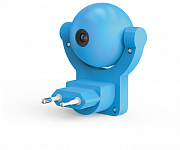 Gauss Ночник розеточный с фиксированной проекцией и датчиком освещённости,  0,5W синий