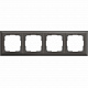 Werkel Fiore WL14-Frame-04 Рамка на 4 поста (серо-коричневый)