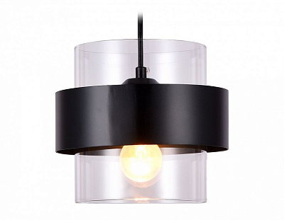 Ambrella TR3646 BK/CL черный/прозрачный E27 max 40W Подвес