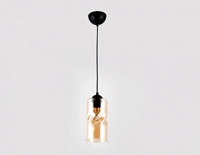 Ambrella TR3555 BK/TI черный/янтарь E27 max 40W D110*1200 Светильник подвесной