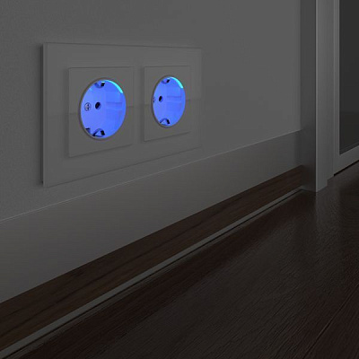 Werkel WL01-10-03 Розетка с подсветкой (белая)