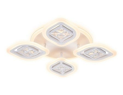 Ambrella FA280/4 WH белый 69W 530*530*80 (ПДУ РАДИО 2.4G) Светильник
