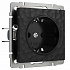 Werkel W1271008 Розетка с заземлением Hammer (черный)