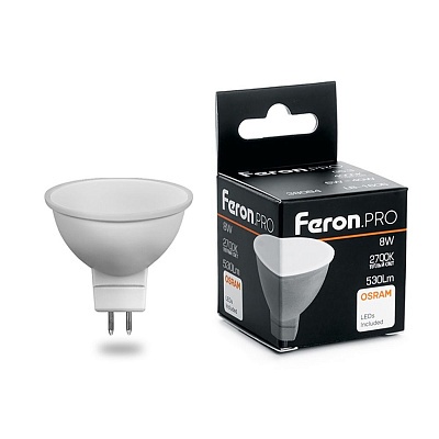 Feron MR16 LED 8W G5.3 2700K (LB-1608) Лампа светодиодная