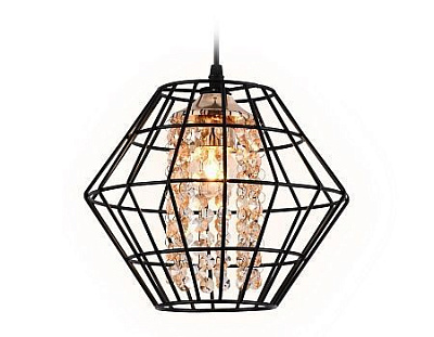 Ambrella TR5852 DCF/TI темный кофе/янтарь E27 max 40W D280*1200 Светильник подвесной