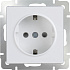 Werkel W1171101 Розетка с заземлением и шторками (белая)