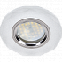 Ecola MR16 DL1653 GU5.3 Glass Стекло Круг с вогнутыми гранями Матовый / Хром Светильник