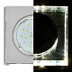 Ecola GX53 5311 H4 Glass Стекло Квадрат скошенный край с подсветкой хром - хром (зеркальный) 38x120x120 Светильник
